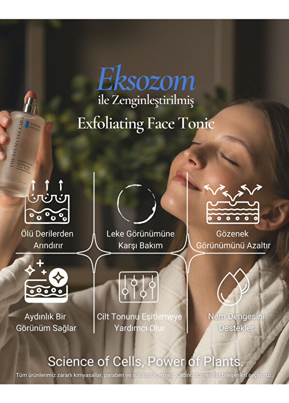 The Stem Cell Lab 101 Face Tonic Eksozom ile Zenginleştirilmiş Peeling Etkili Yüz Toniği 100 ml - 2