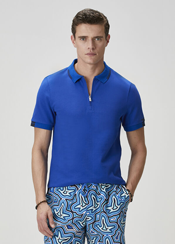 Beymen Club Comfort Fit Saks Polo Yaka T-shirt - 3