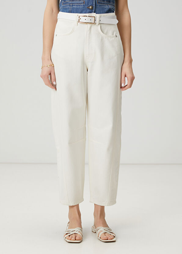 Beymen Club Ekru Slouchy Jean Pantolon - 2