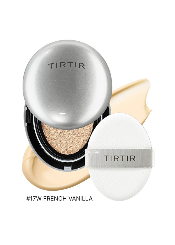 Tırtır Mask Fit Auro Cushion 17 W French Vanilla Uzun Süre Parlaklığını Koruyan Kusursuz Kapatıcı Yarı Parlak Bitişli Cushion Fondöten 18 gr - 2