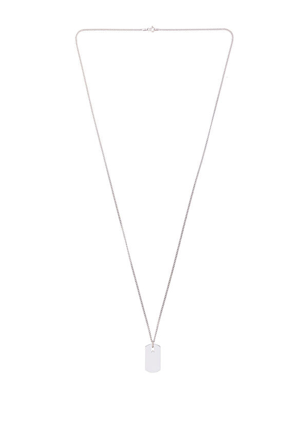 Gümüş Plaka Kolye - Görsel 2