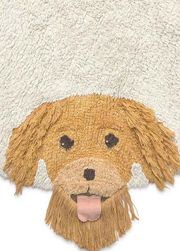 Lorena Canals Dogs Figured Cotton Children's Room Carpet - 4