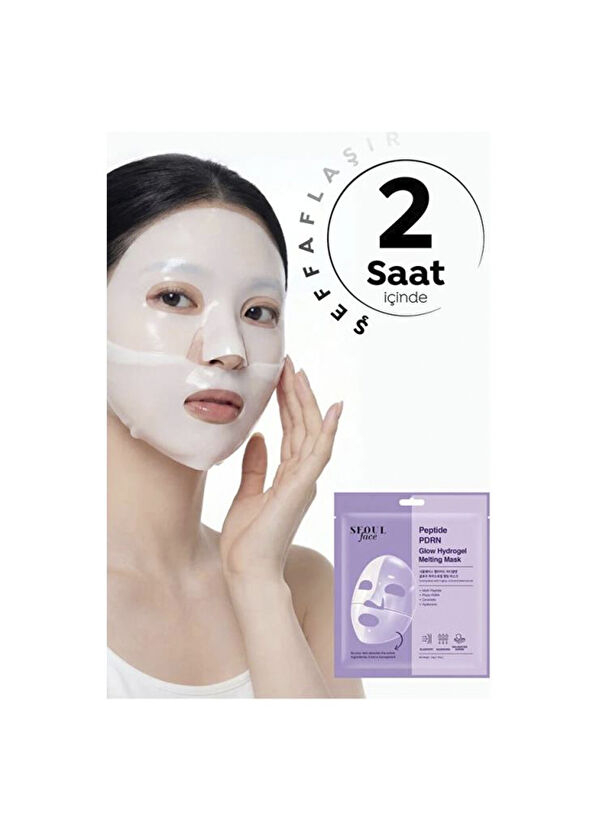 Dermal Vitamin ve Peptid Canlandırıcı Onarıcı Eriyen Kore Yüz Maskesi Seti 34 gr - 3