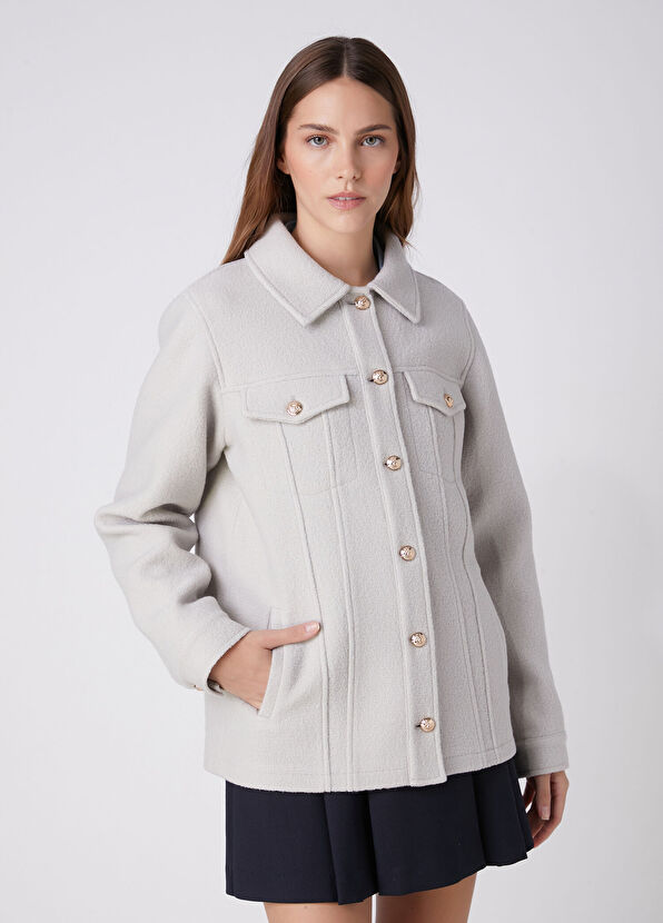 Beymen Club Rock Wool Jersey Over Shirt - 4