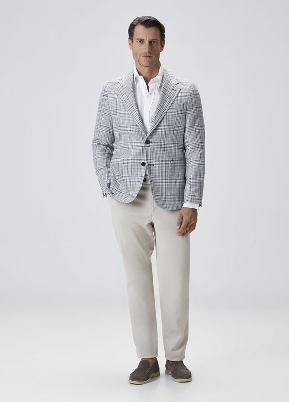 Beymen Collection Indigo Plaid Patterned Jacket - 3