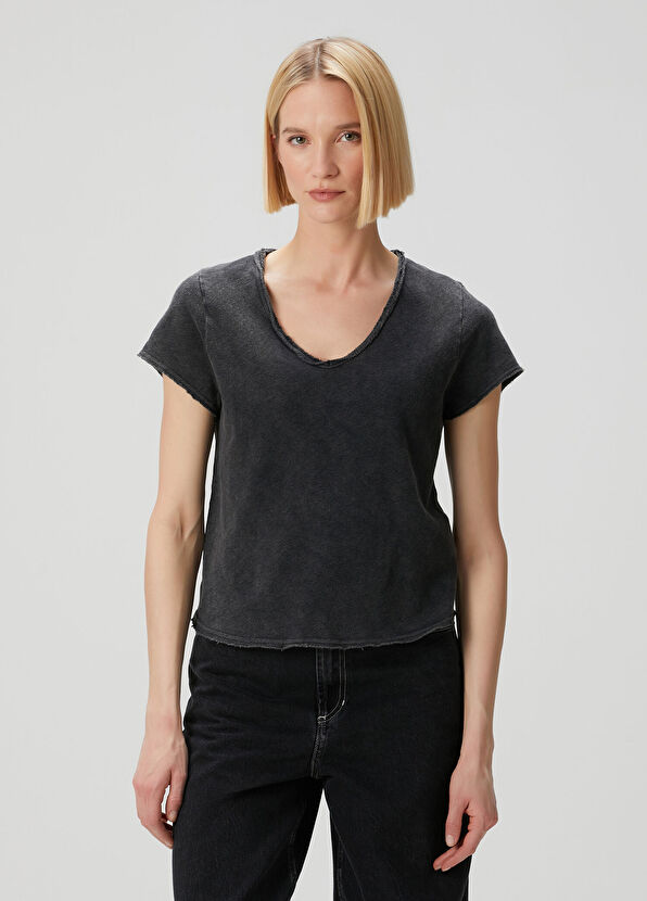 American Vintage Siyah T-shirt - 1