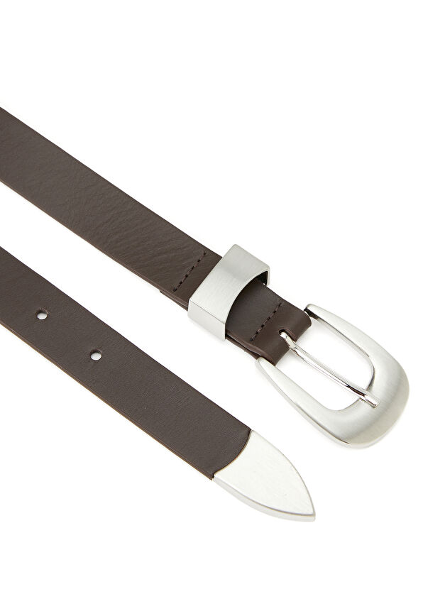 Beymen Club Brown Women's Leather Belt - 2