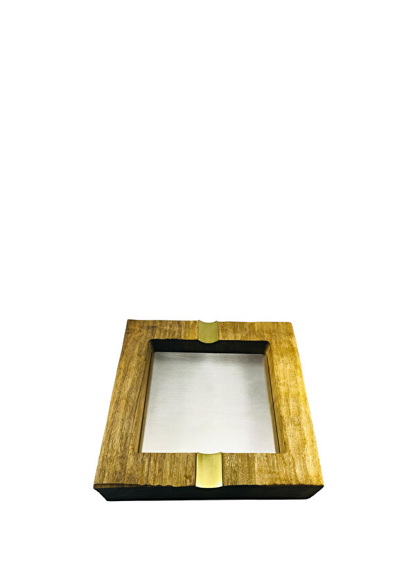 Woodstory Design Cigar Ashtray With Brown Membrane - 3