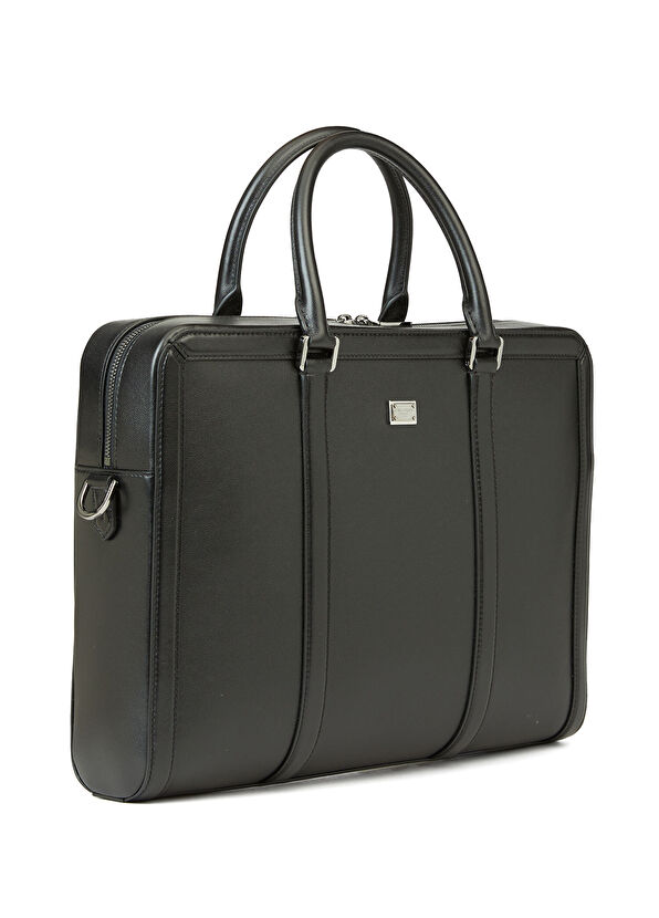 Dolce&Gabbana Black Leather Briefcase - 2