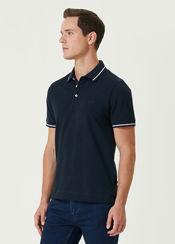 Beymen Club Slim Fit Lacivert Polo Yaka T-shirt - 4