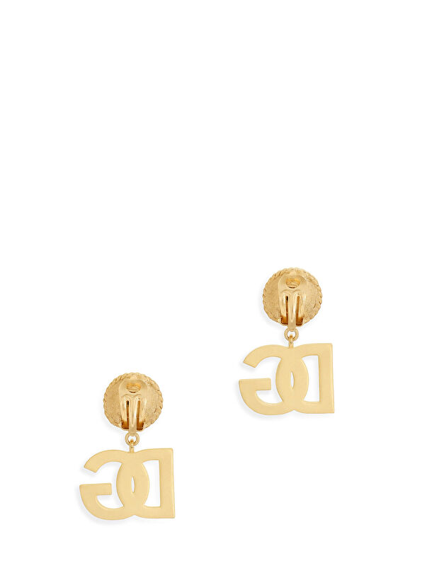 Dolce&Gabbana Taşlı Logo Detaylı Kadın Küpe - 2