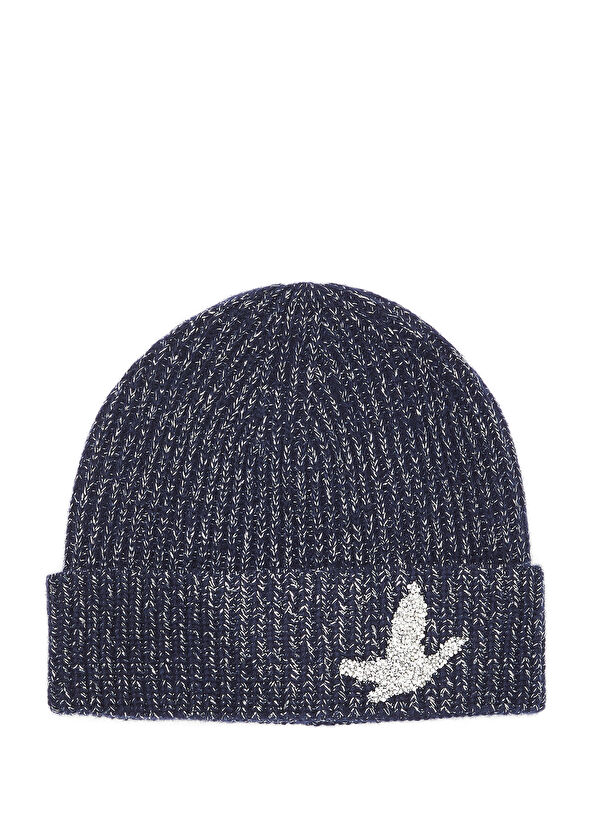 Beymen Club Lacivert Simli İpli Kadın Yün Bere - 1