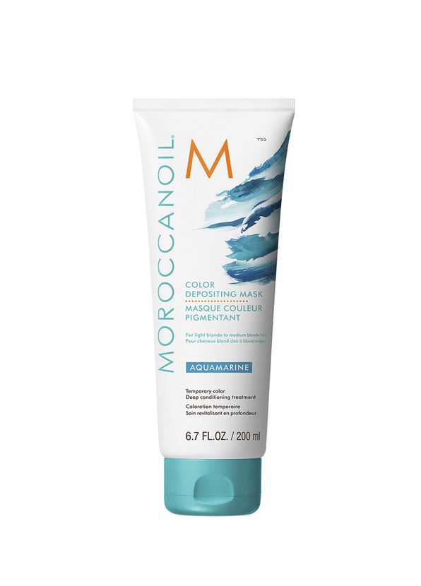Moroccanoil Color Deposit Aquamarine 200 ml Maske - 1