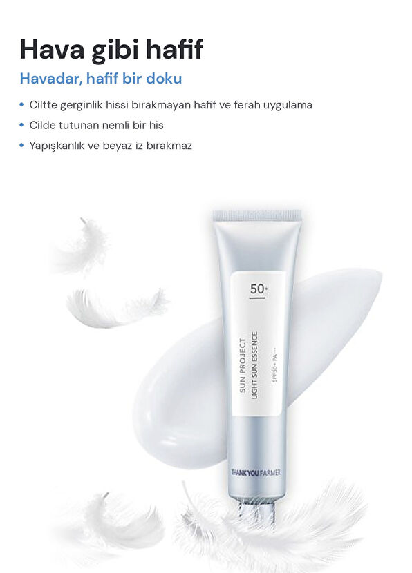 Thank You Farmer Sun Project Light Sun Essence SPF50+ PA+++ Sunscreen for Oily Combination Skin 40 ml - 4
