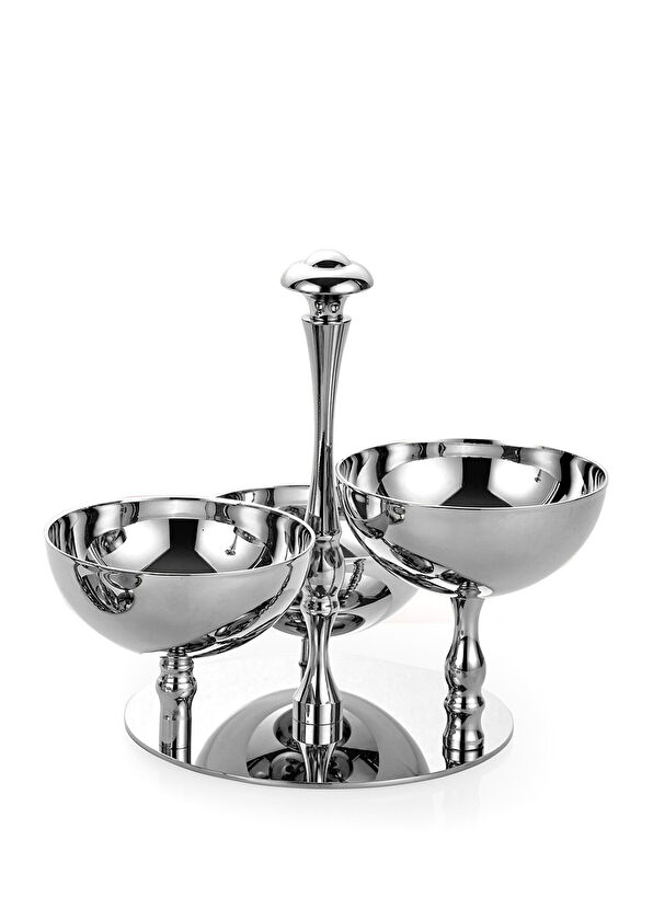 Es Collection Krom Metal Üçlü Çerezlik - 1