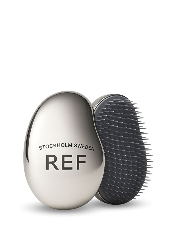 REF Stockholm Sweden Detangling Hairbrush Parlak Krom Yumuşak Uçlu Tarak - 2