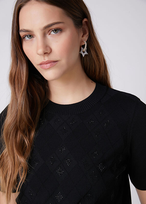 Beymen Club Gold Stone Star Women's Earrings - 2