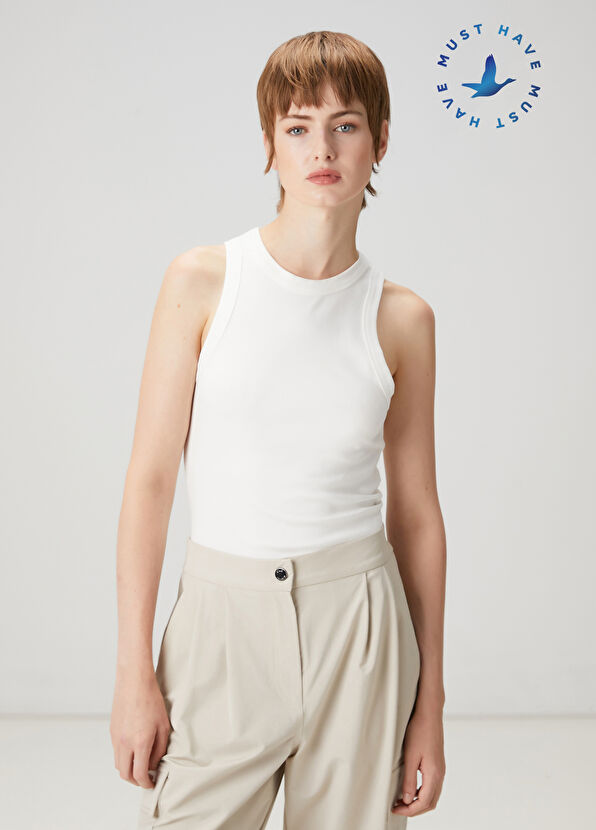 Beymen Club Off-White Tank Top - 1