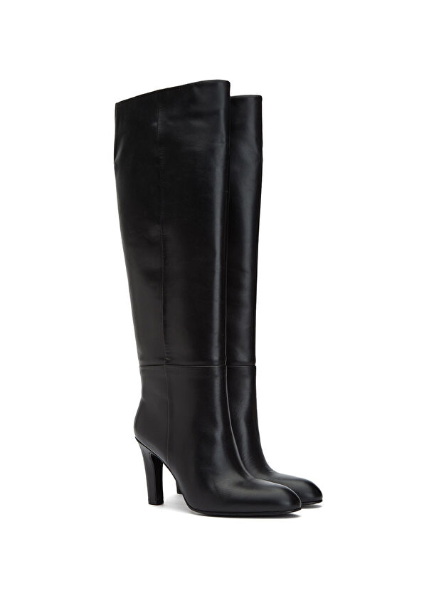 Siyah Kadın Deri Çizme - Görsel 3