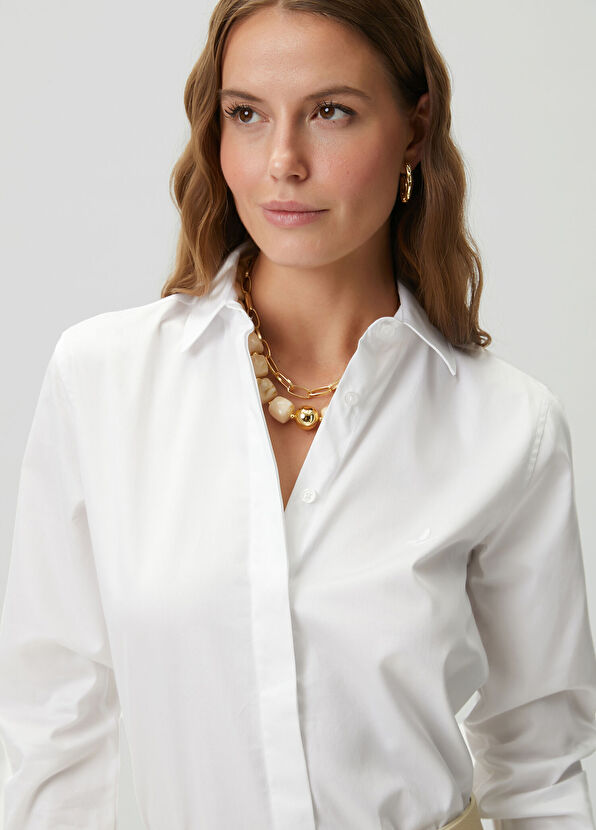 Beymen Club White Basic Poplin Shirt - 2