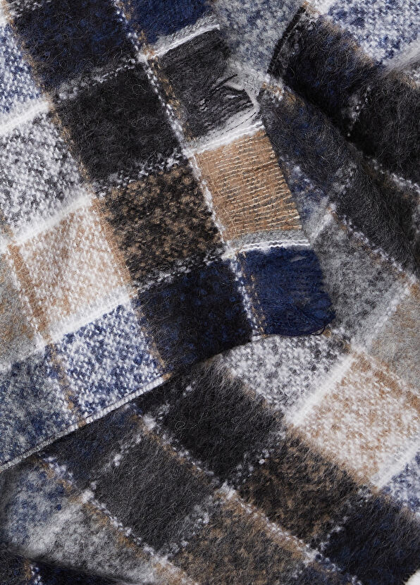 Beymen Club Bej Kare Desenli Kadın Atkı - 2