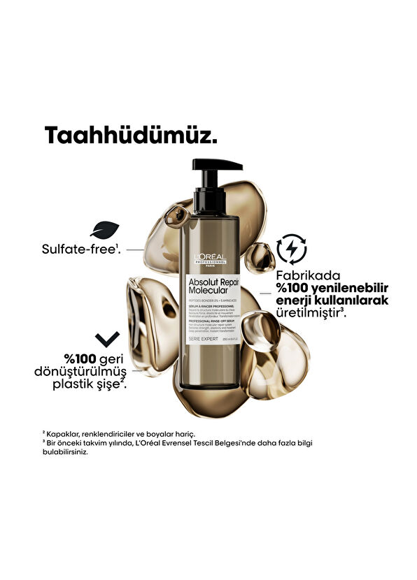 Loreal Professionnel Serie Expert Absolut Repair Molecular Tüm Yıpranmış Saçlar İçin Durulanan Saç Serumu 250 ml - 4