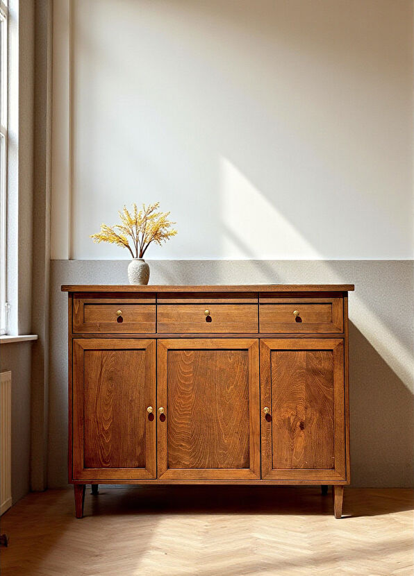 Wood Mood Works Armoni Kakao Solid Wood Console - 2