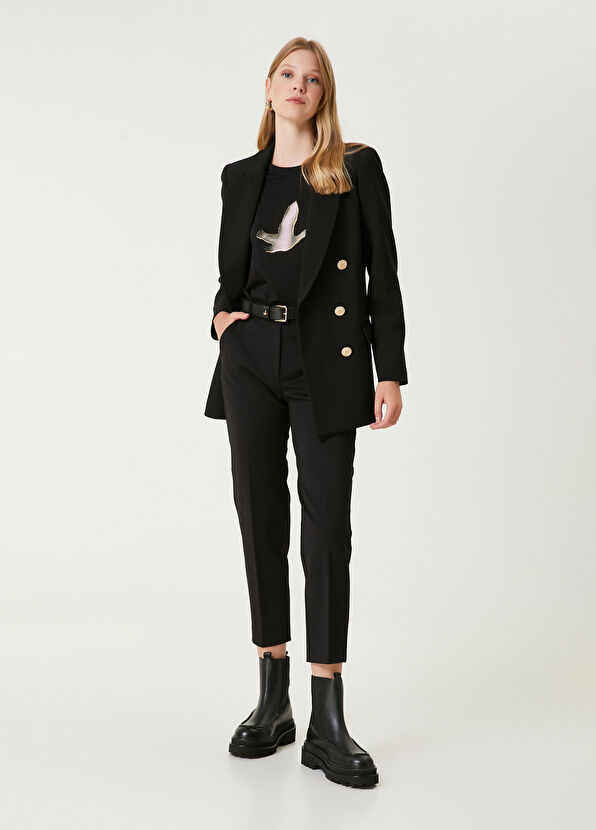 Beymen Club Siyah Gold Logolu T-shirt - 3