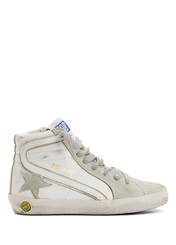 Golden Goose Slide White Unisex Children's Leather Sneaker - 1