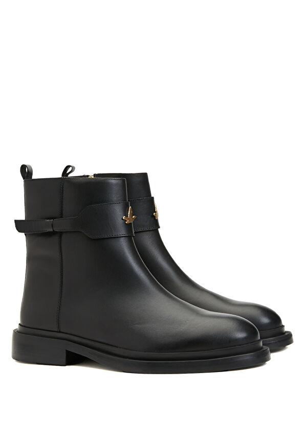 Beymen Club Black Womens Leather Boots - 2