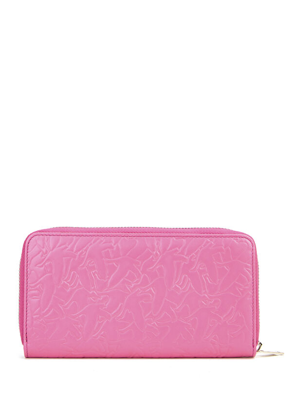 Beymen Club Pink Logo Detailed Women's Leather Wallet - 2