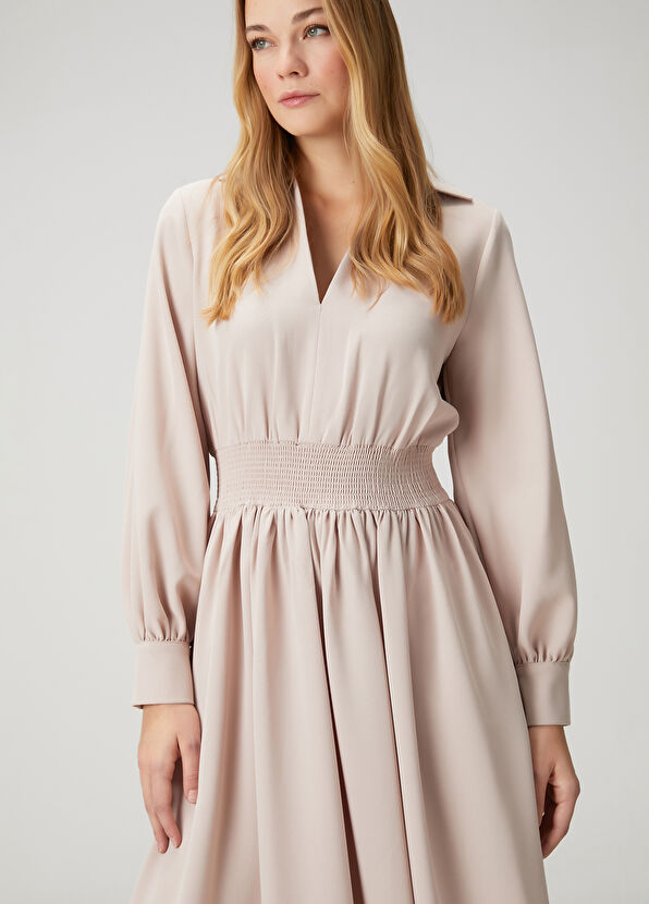 Beymen Club Beige Midi Dress - 2