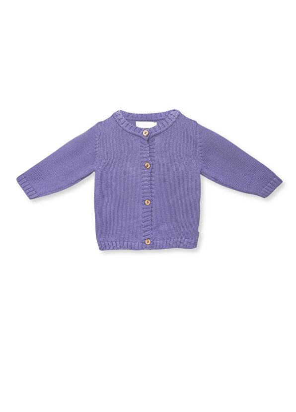 Lou Lou Mason Mavi Organik Pamuk Erkek Bebek Triko Hırka - 1