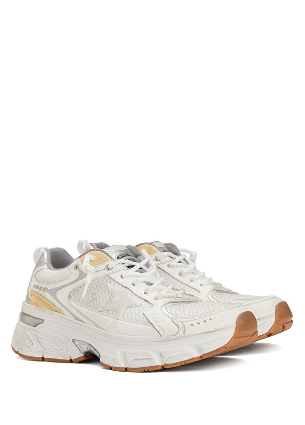 Golden Goose Lightstar Beyaz Gold Kadın Sneaker - 2