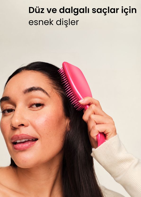 Tangle Teezer Ultimate Detangler Chrome After Party Pink Pembe Düz ve Kıvırcık Saçlar için Saç Fırçası Tarak - 4