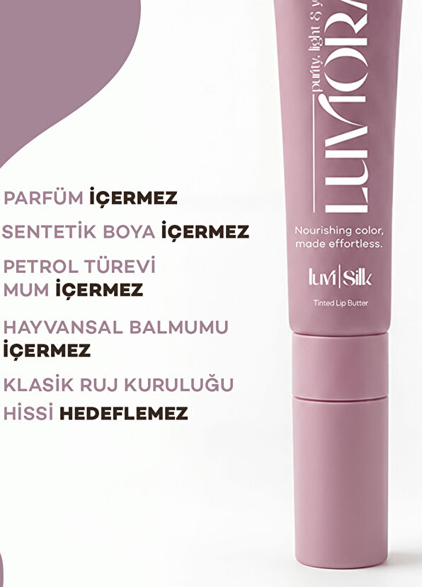 Luviora Organics Tinted Lip Butter Yoğun Bakım Renkli Dudak Balmı 15 ml - 2