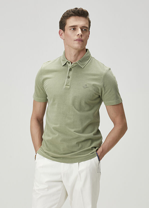 Beymen Club Comfort Fit Light Khaki Polo T-Shirt - 2