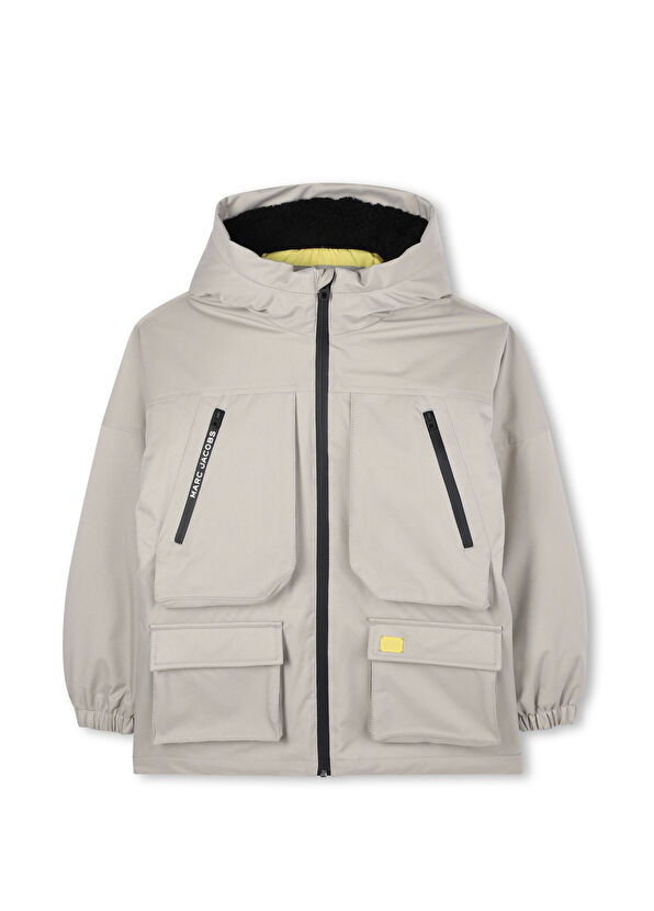 Marc Jacobs Taş Kapüşonlu Erkek Çocuk Parka - 1