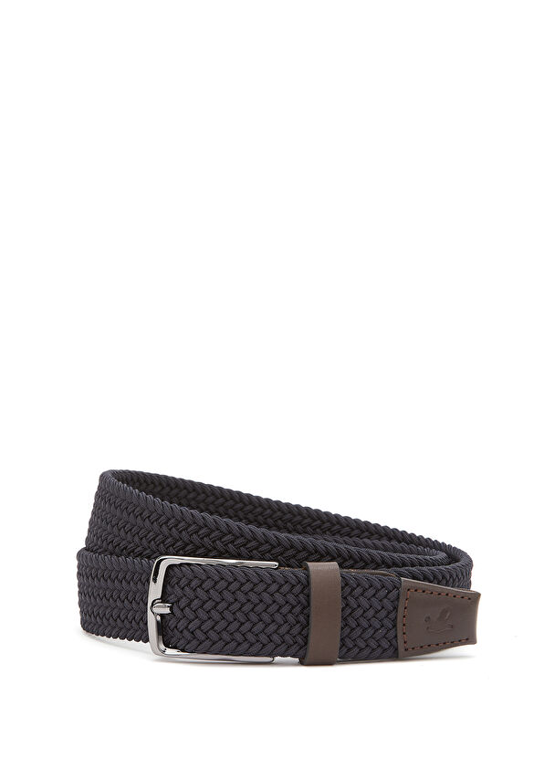 Beymen Club Navy Blue Men's Leather Belt - 1