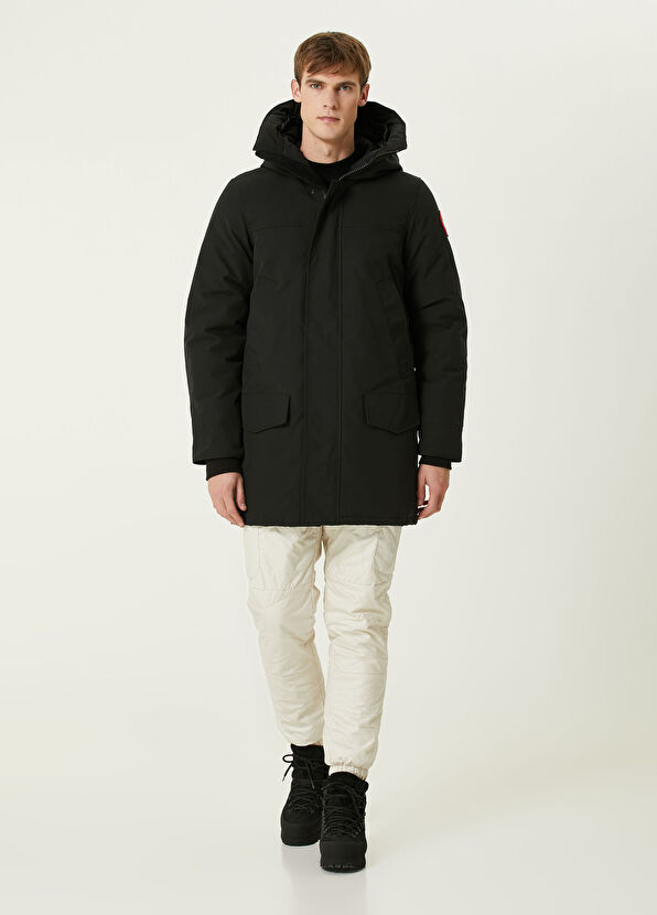 Langford Siyah Kapüşonlu Parka - Görsel 4