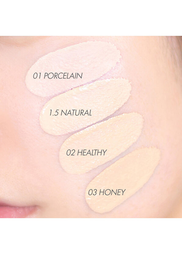 Amuse Ceramic Skin Perfector SPF 40 PA++ Porcelain Skin Cushion Foundation with Ceramide and Peptide 15 gr - 3