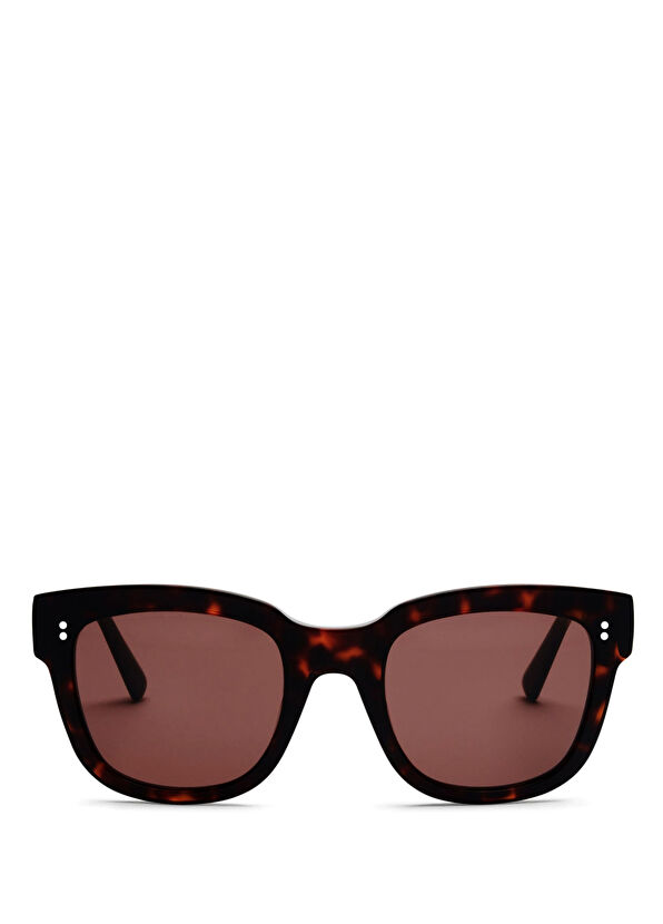 MessyWeekend Cophenagen Liv Bio Acetate Coffee Unisex Sunglasses - 1