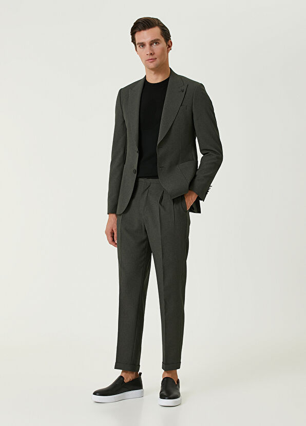 Beymen Club Haki Gofre Dokulu Takım Elbise - 3