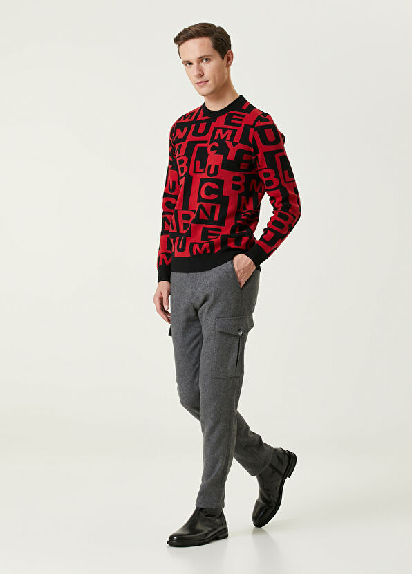 Beymen Club Gri Yün Flanel Kargo Pantolon - 1