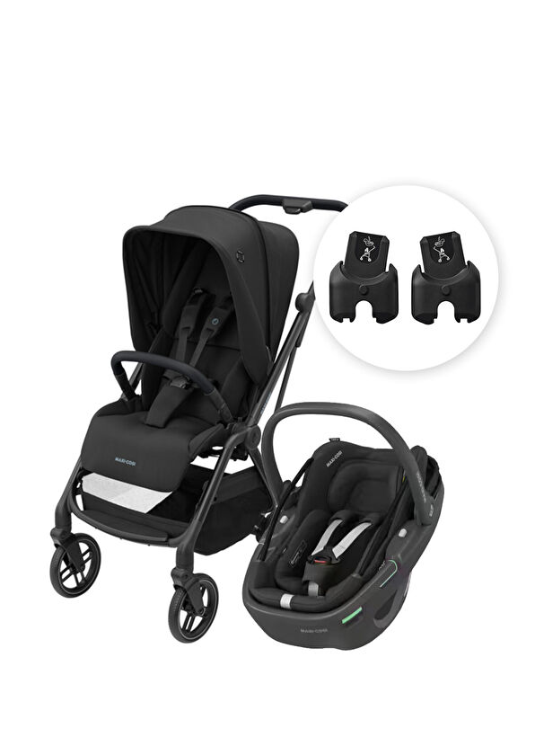 Maxi-Cosi Leona2 Coral 360 Siyah Seyahat Sistem Bebek Arabası - 1