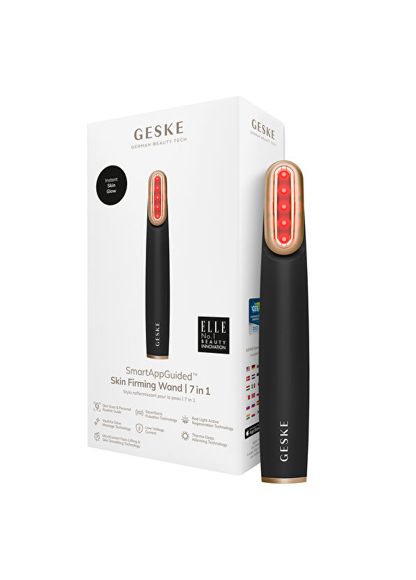 Geske Rotatable Head Skin Firming Wand Gray Titreşimli Döner Başlıklı Led Terapili Cilt Sıkılaştırıcı Yüz Bakım Cihazı - 4