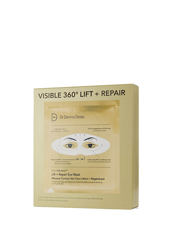 Dr. Dennis Gross DermInfusions™ Sıkılaştırıcı ve Onarıcı Kağıt Göz Maskesi  - 3