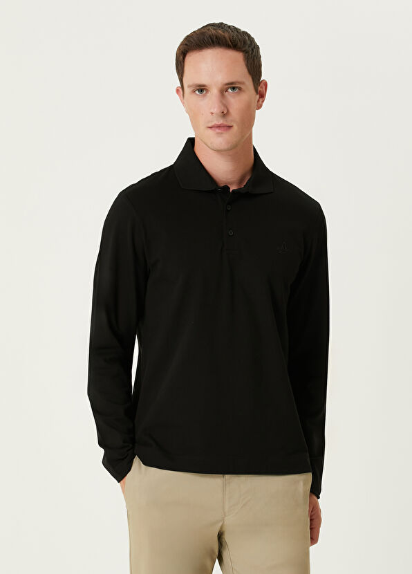 Beymen Club Siyah Uzun Kollu Pike Sweatshirt - 1