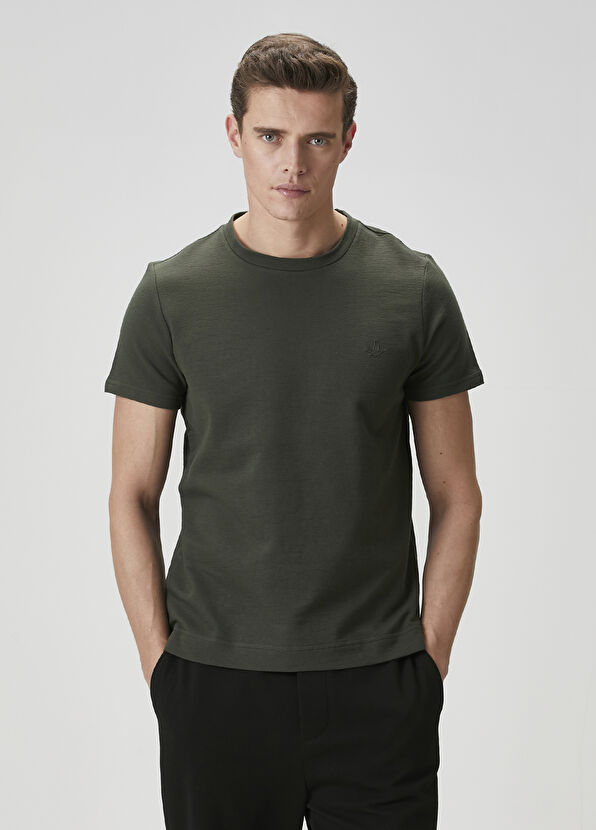 Beymen Club Relaxed Fit Khaki T-Shirt - 2