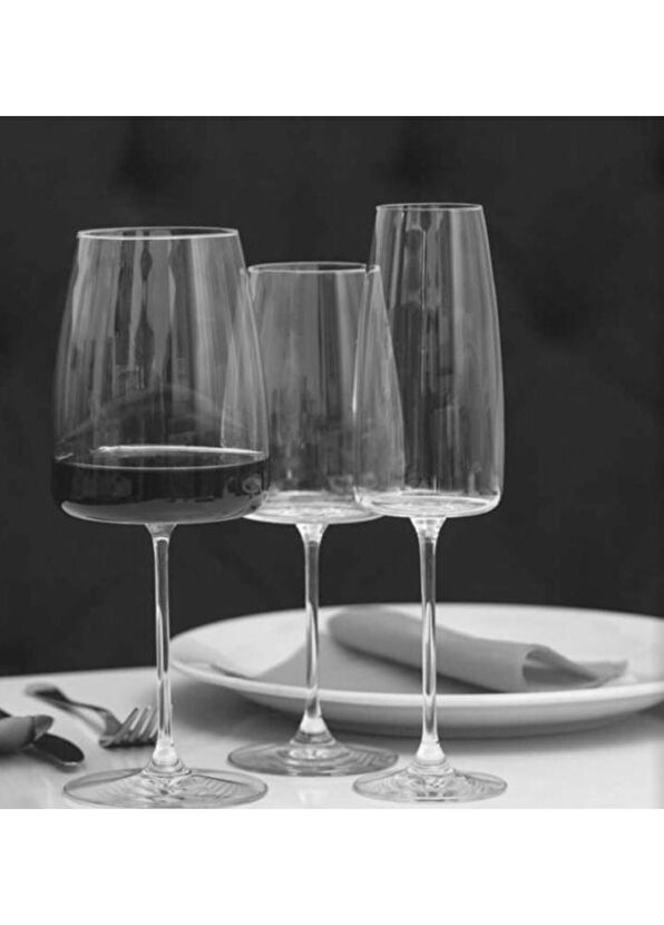 Wanelli Lord 6'lı Kristal Cam Ayaklı Kadeh 670 ml - 2